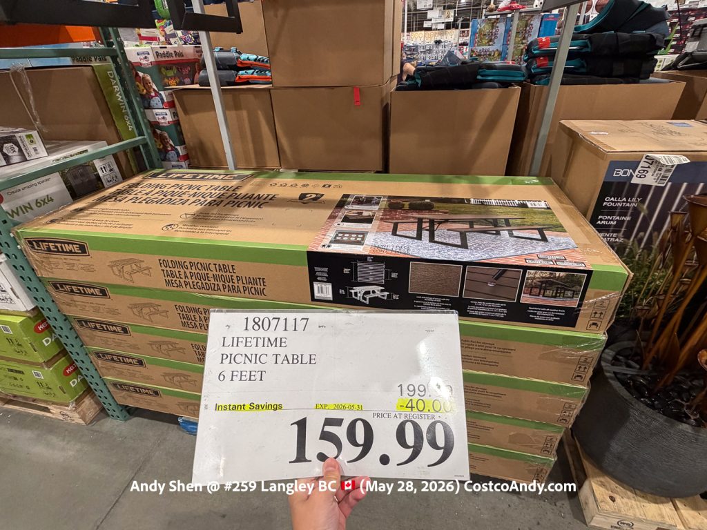 LIFETIME PICNIC TABLE 6FT