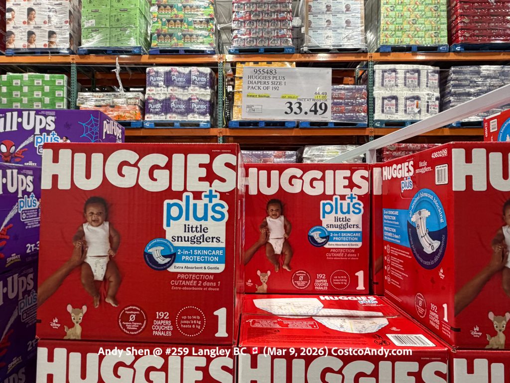 HUGGIES PLUS DIAPERS SIZE 1 PACK OF 192