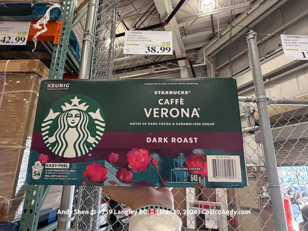 STARBUCKS CAFFE VERONA PACK OF 54 K-CUPS
