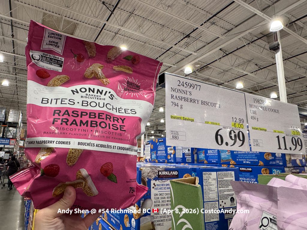 NONNI’S RASPBERRY BISCOTTI 794G
