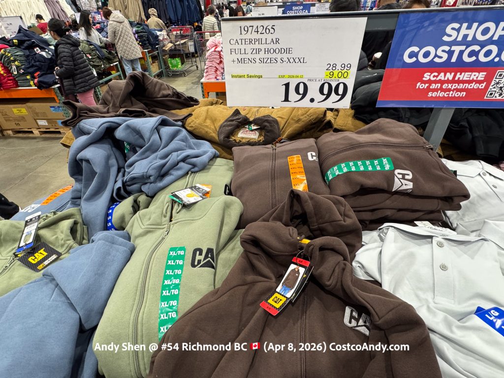 CATERPILLAR FULL ZIP HOODIE +MENS SIZES S-XXXL