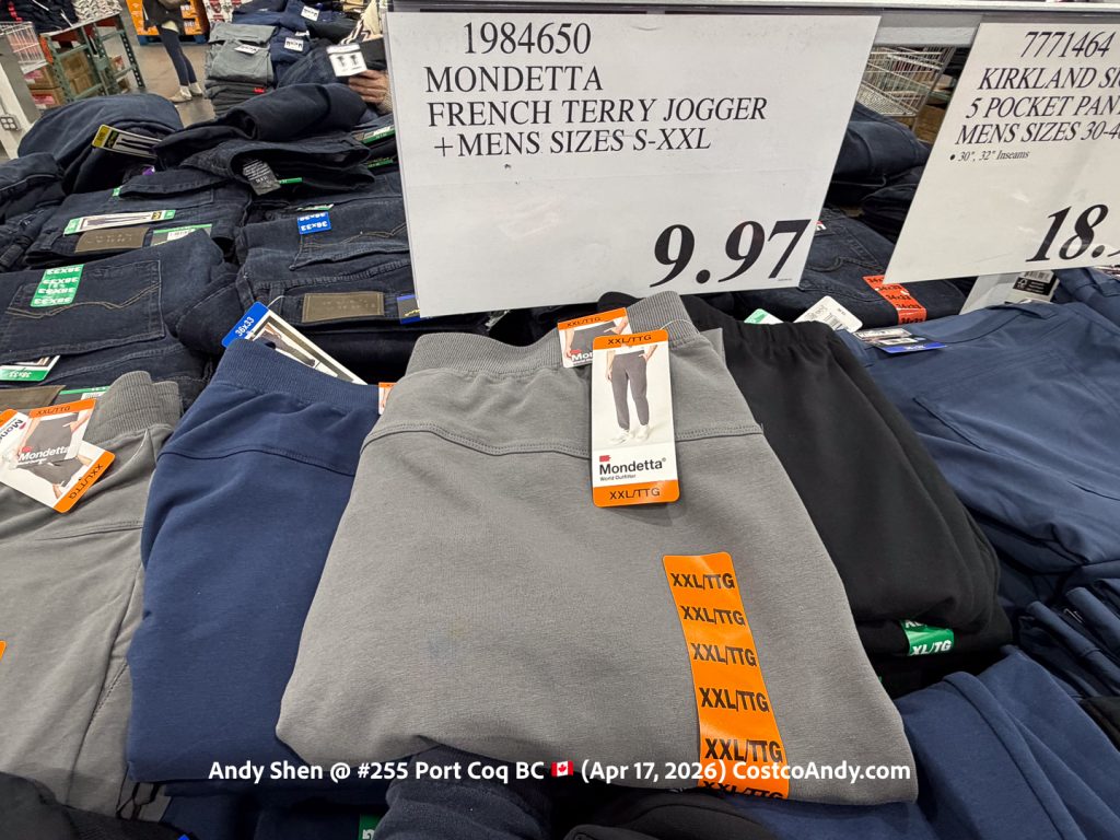 MONDETTA FRENCH TERRY JOGGER +MENS SIZES S-XXL