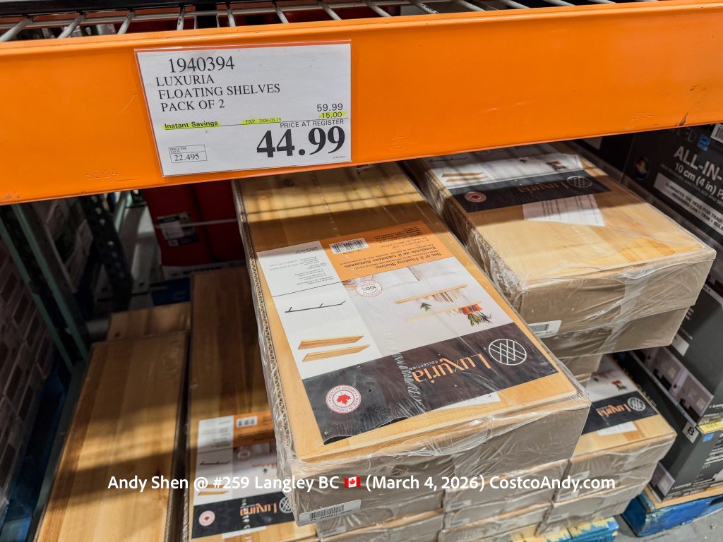 LUXURIA FLOATING SHELVES PACK OF 2