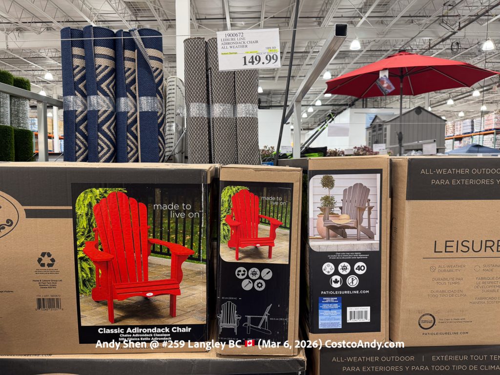 LEISURE LINE ADIRONDACK CHAIR ALL WEATHER