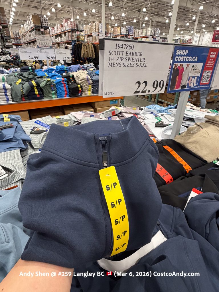 SCOTT BARBER 1/4 ZIP SWEATER MENS SIZES S-XXL