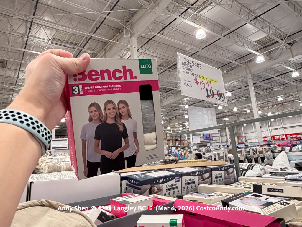 Bench T-Shirt +Womens, 3-pack