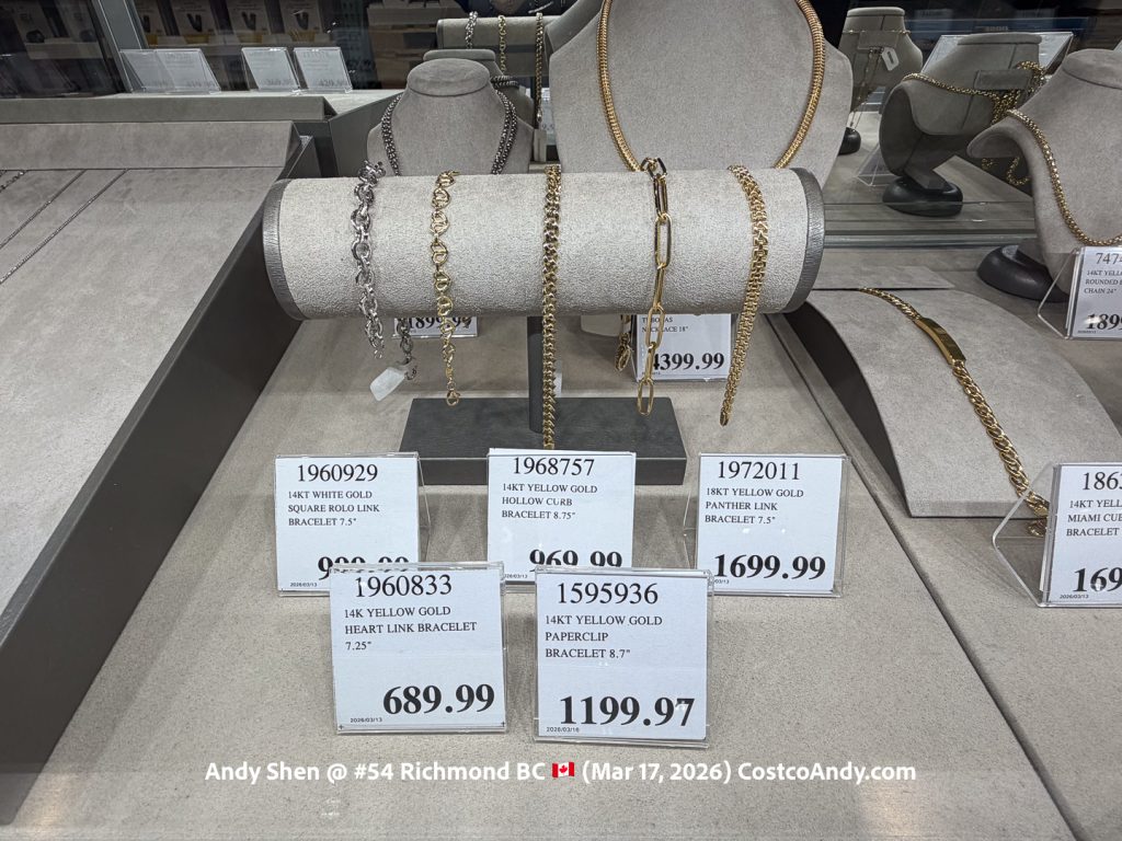 14KT YELLOW GOLD PAPERCLIP BRACELET 8.7″