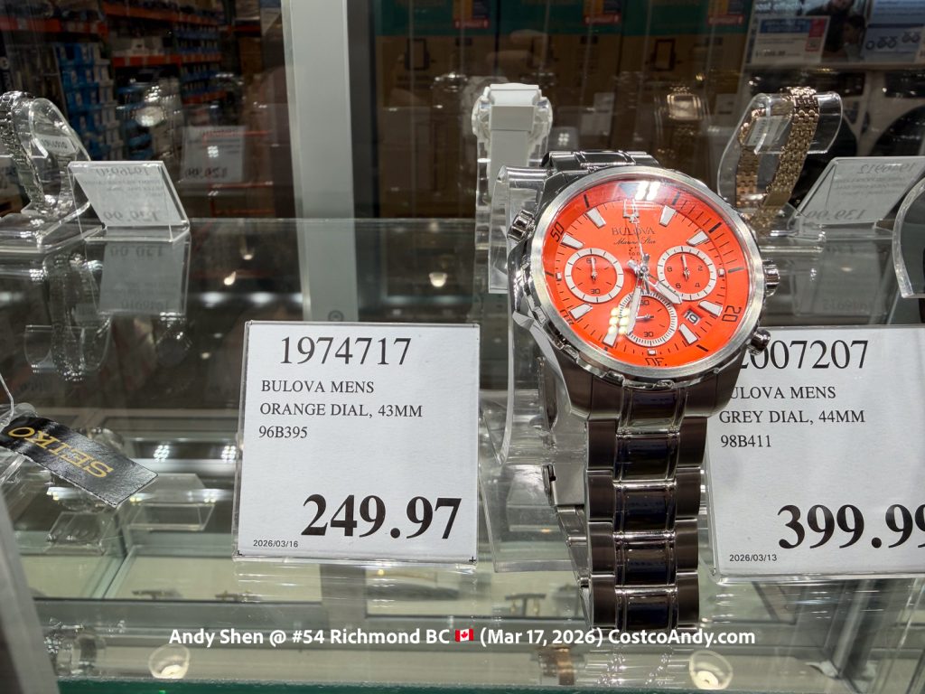 BULOVA MENS ORANGE DIAL, 43MM 96B395