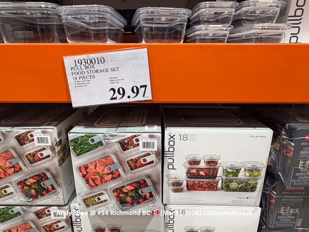 PULL BOX FOOD STORAGE SET 18 PIECES