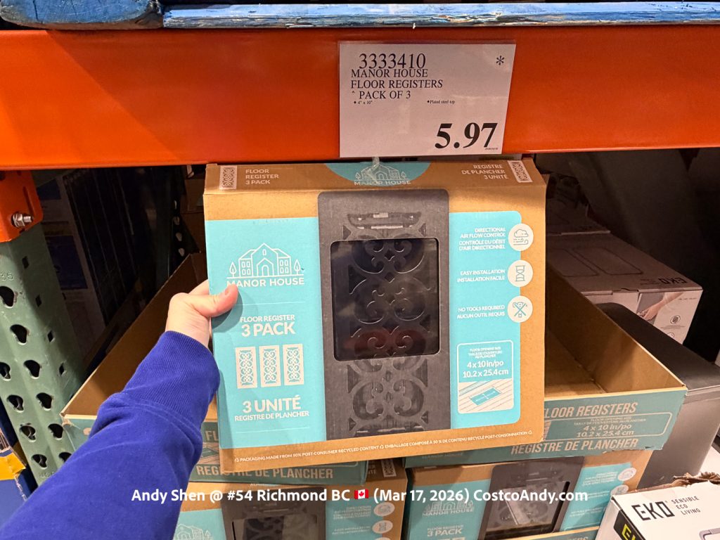 MANOR HOUSE FLOOR REGISTERS PACK OF 3