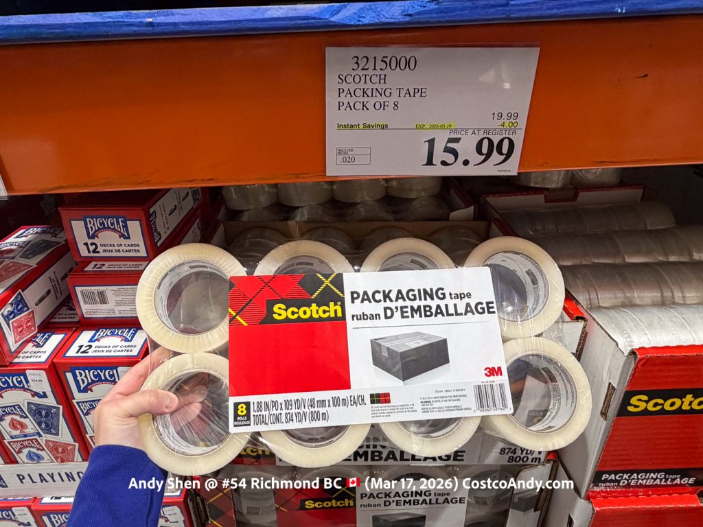 SCOTCH PACKING TAPE PACK OF 8