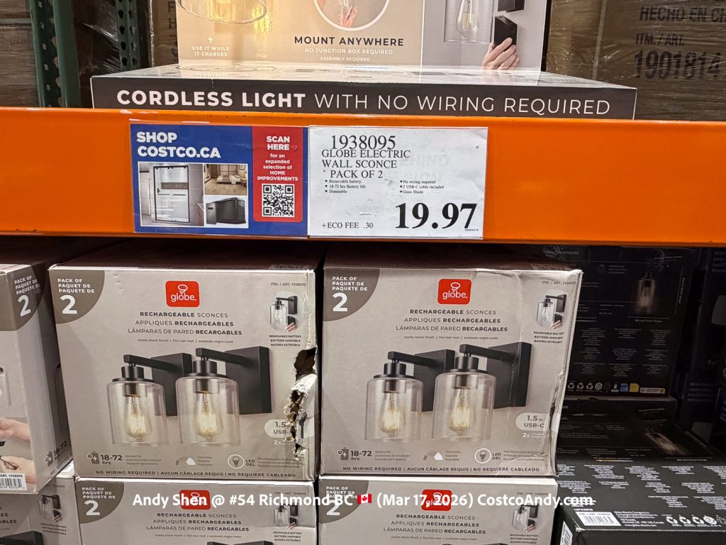 GLOBE ELECTRIC WALL SCONCE PACK OF 2