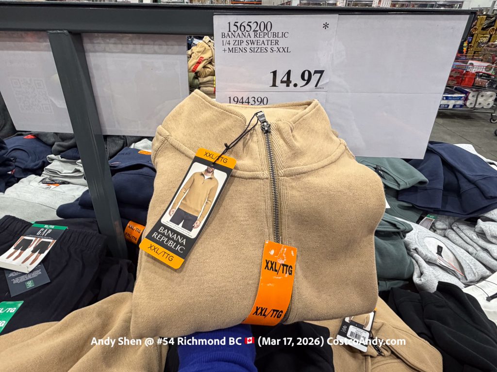 BANANA REPUBLIC 1/4 ZIP SWEATER + MENS SIZES S-XXL