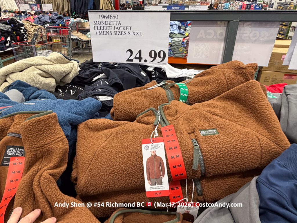 MONDETTA FLEECE JACKET + MENS SIZES S-XXL