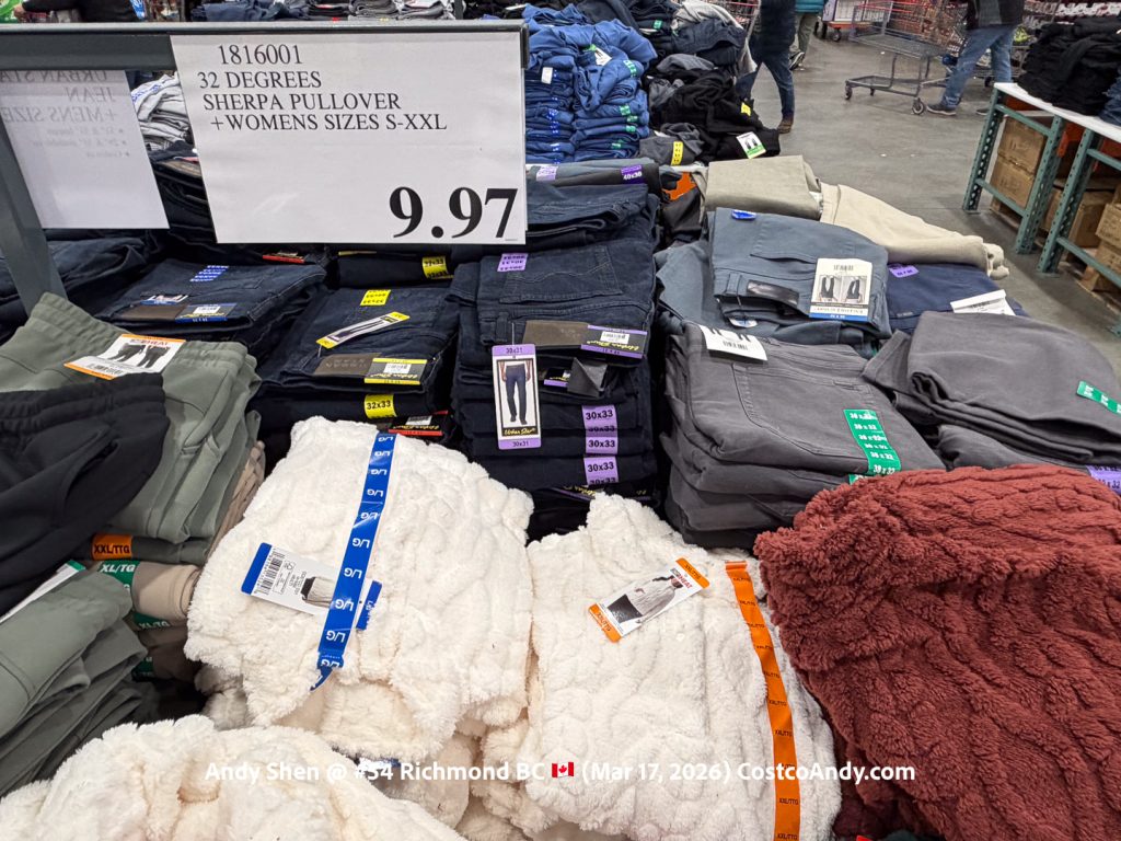 32 DEGREES SHERPA PULLOVER +WOMENS SIZES S-XXL