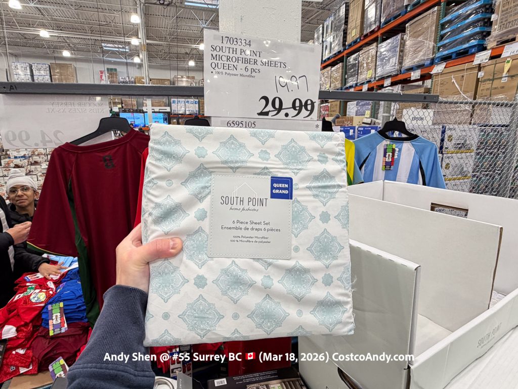 SOUTH POINT MICROFIBER SHEETS QUEEN – 6 PCS