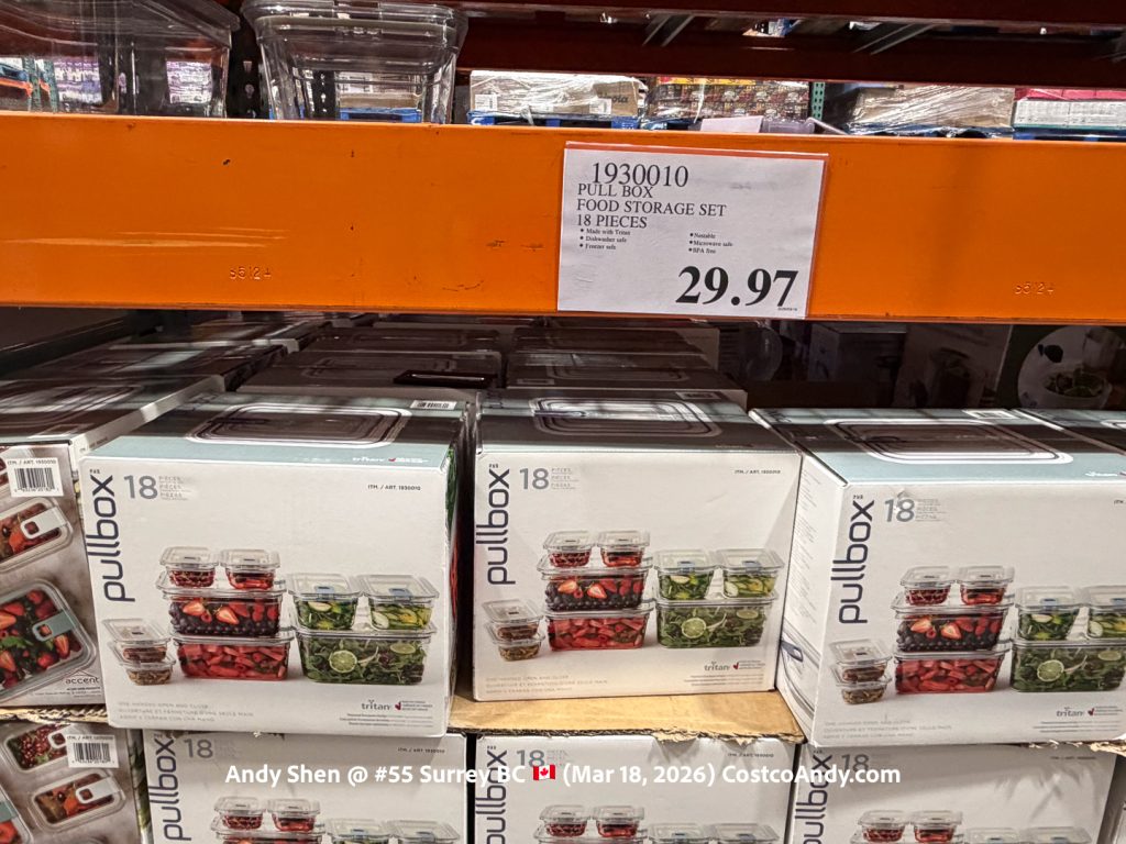 PULL BOX FOOD STORAGE SET 18 PIECES