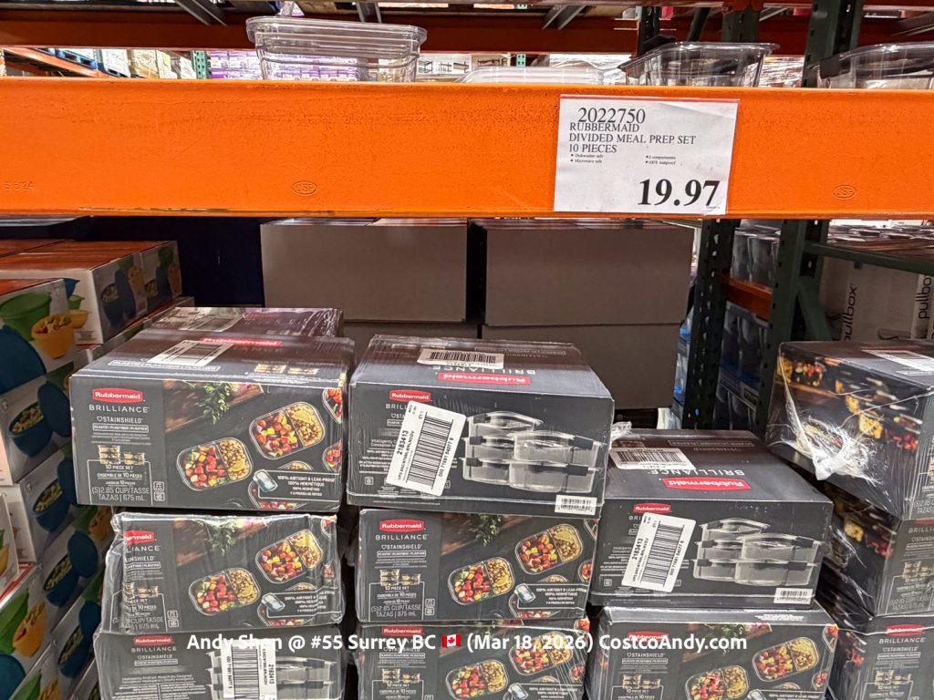 RUBBERMAID DIVIDED MEAL PREP SET 10 PIECES