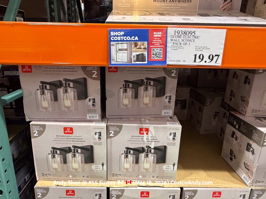 GLOBE ELECTRIC WALL SCONCE PACK OF 2