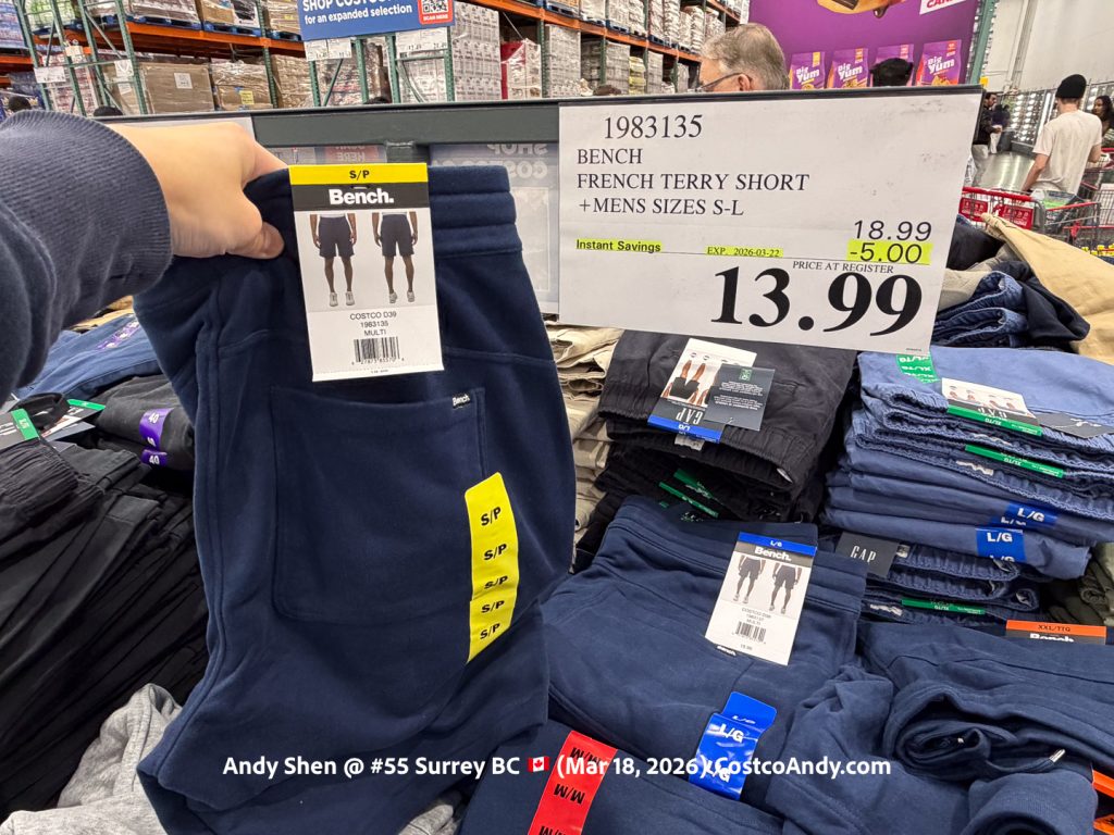 BENCH FRENCH TERRY SHORT +MENS SIZES S-XXL