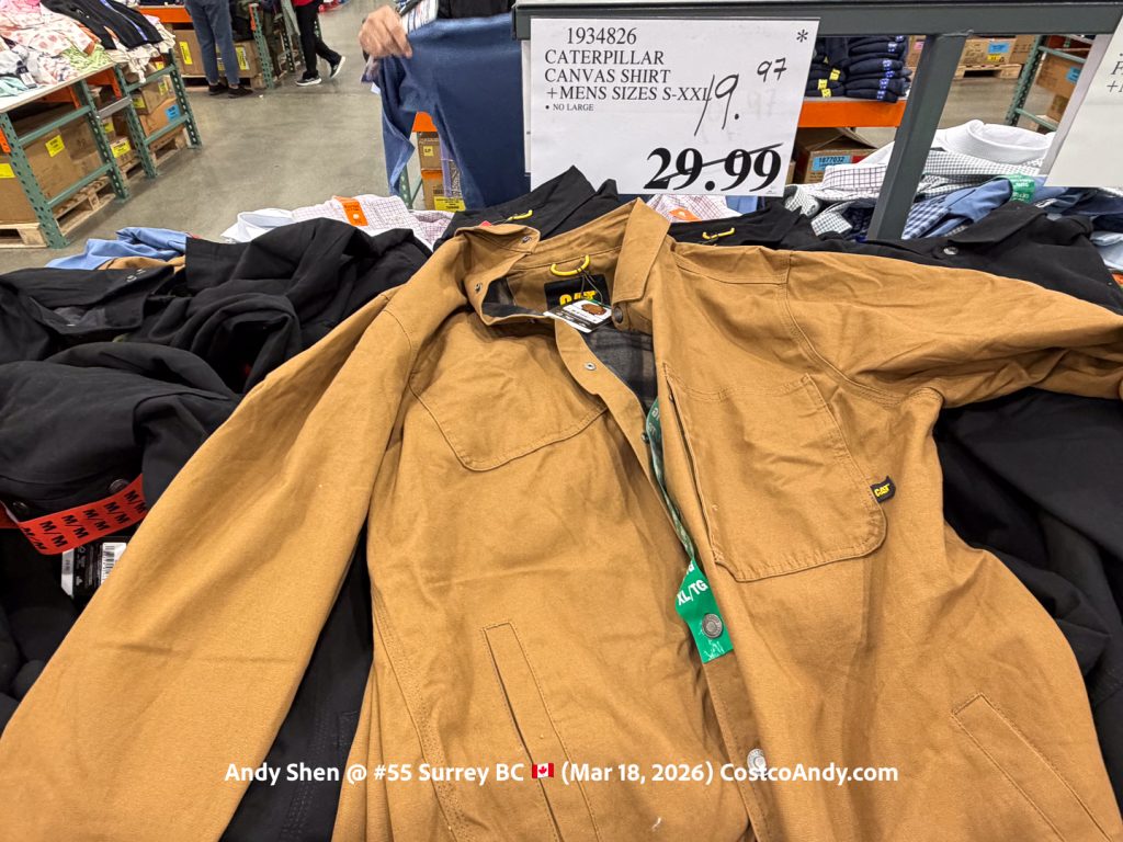 CATERPILLAR CANVAS SHIRT +MENS SIZES S-XXL