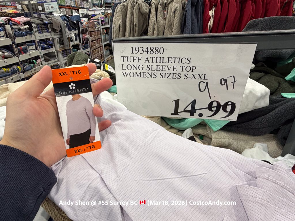 TUFF ATHLETICS LONG SLEEVE TOP WOMENS SIZES S-XXL