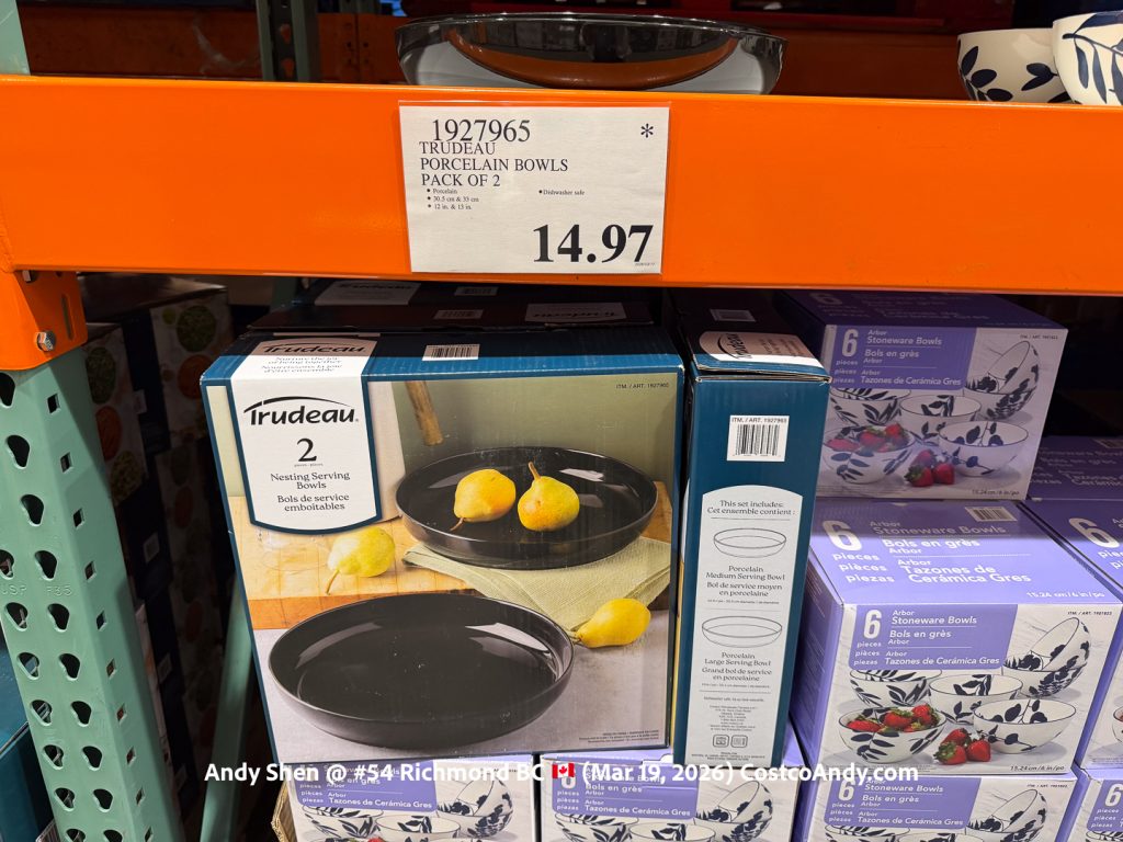 TRUDEAU PORCELAIN BOWLS PACK OF 2