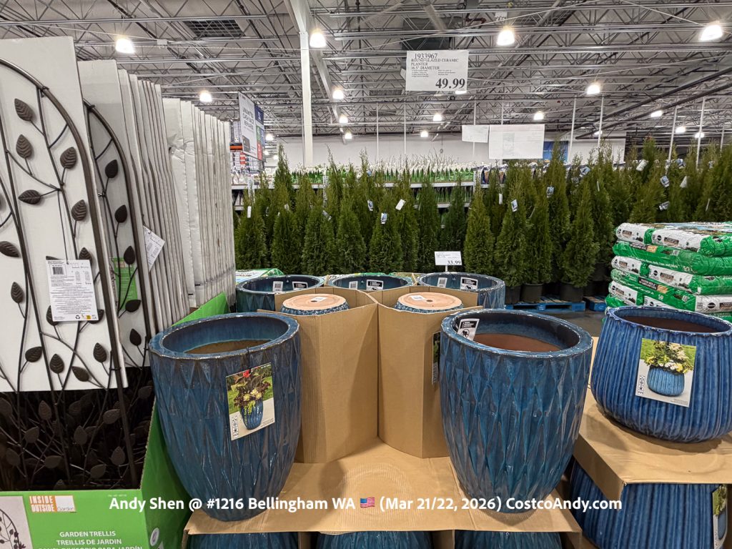 ROUND GLAZED CERAMIC PLANTER 16.5¨ DIAMETER