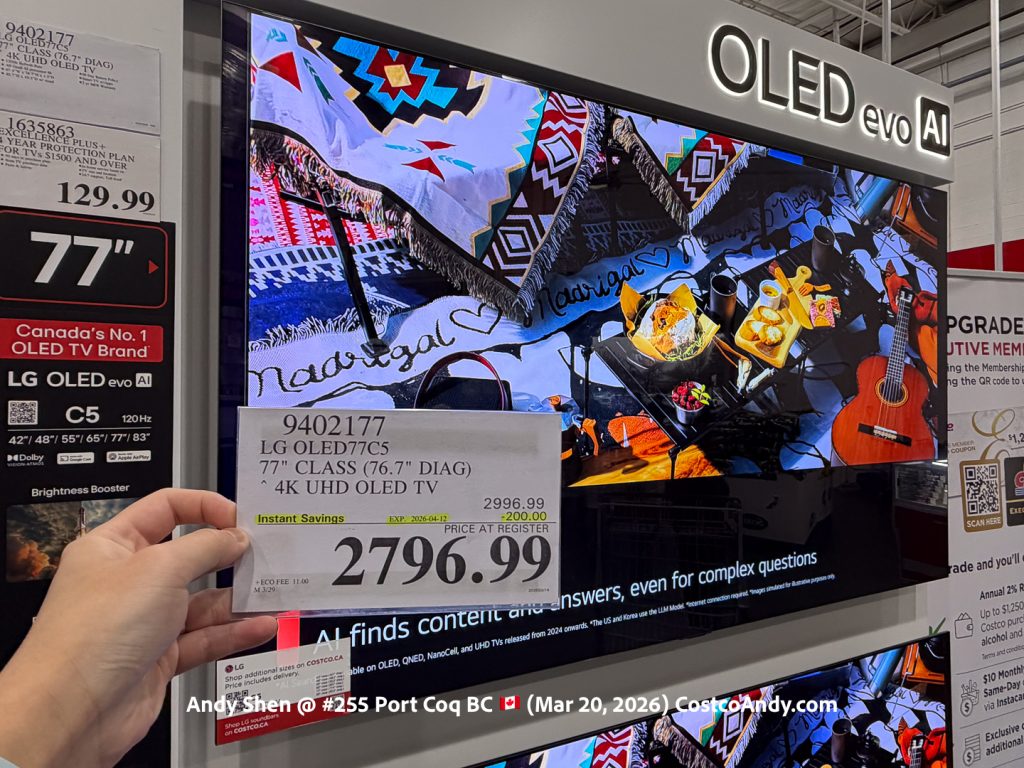 LG OLED77C5 77 CLASS (76.7 DIAG) 4K UHD OLED TV