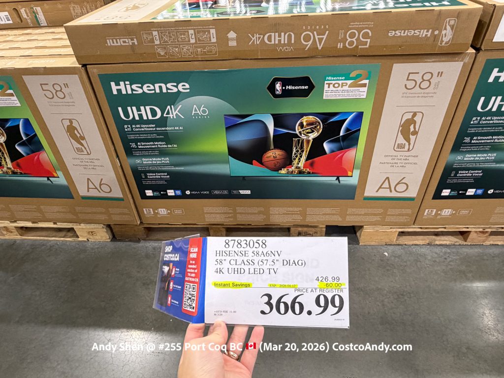 HISENSE 58A6NY 58 CLASS (57.5 DIAG) 4K UHD LED TV