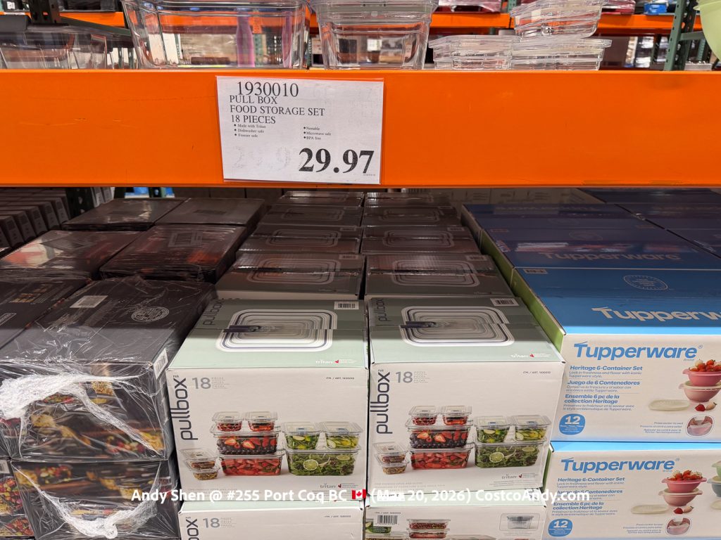 PULL BOX FOOD STORAGE SET 18 PIECES