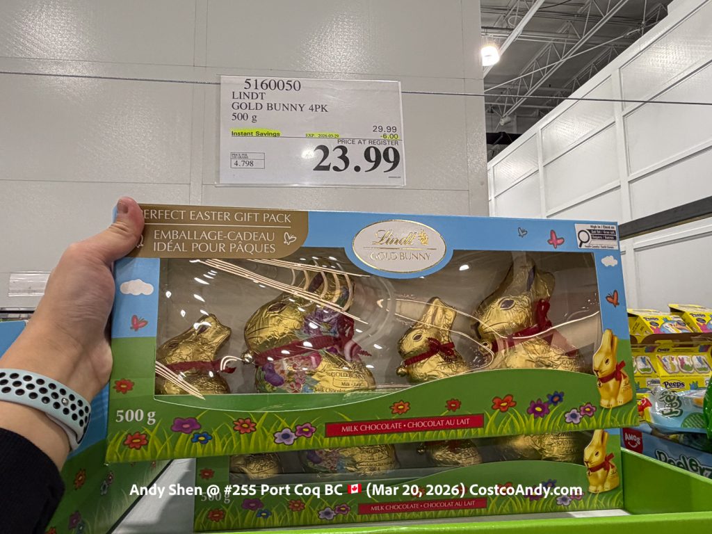 LINDT GOLD BUNNY 4PK 500G