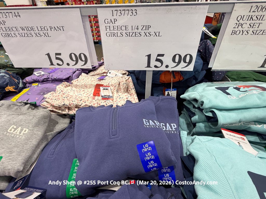 GAP FLEECE 1/4 ZIP GIRLS SIZES XS-XL