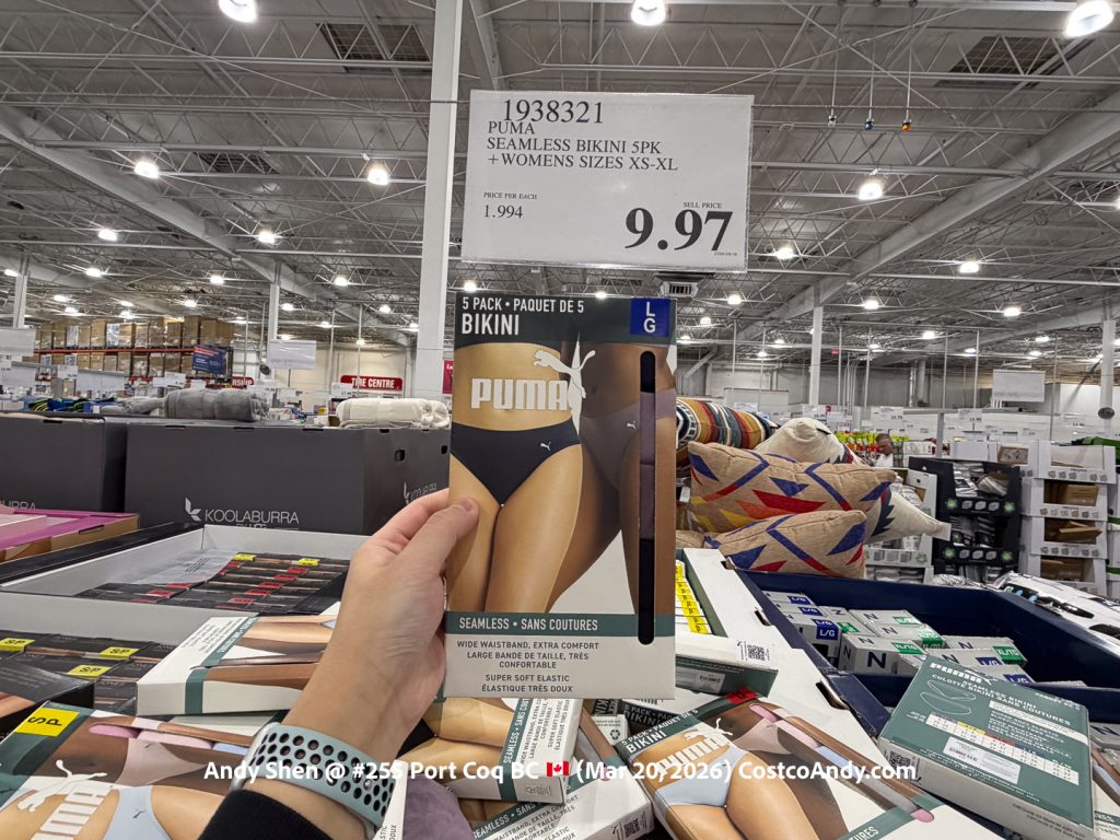 PUMA SEAMLESS BIKINI 5PK + WOMENS SIZES XS-XL