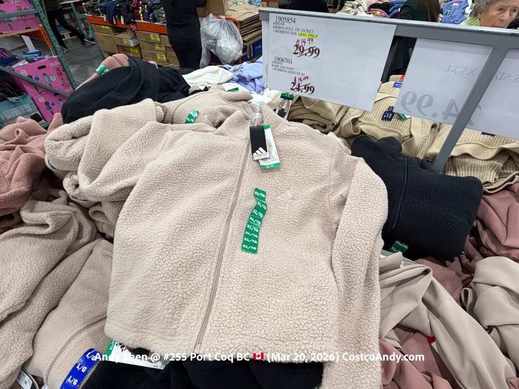 ADIDAS SHERPA FULL ZIP JACKET + WOMENS SIZES XS-XL