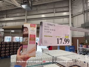 DOVE BODY SCRUB 3 X 425 G