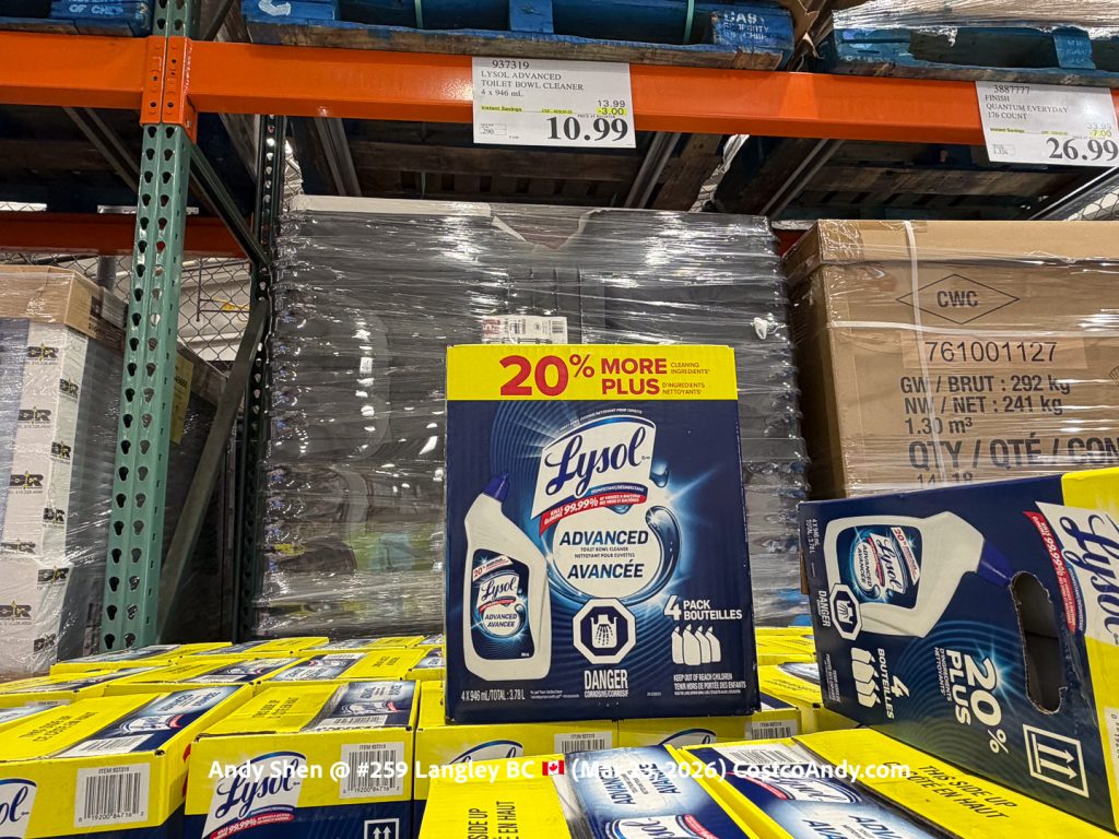 LYSOL ADVANCED TOILET BOWL CLEANER 4X946ML