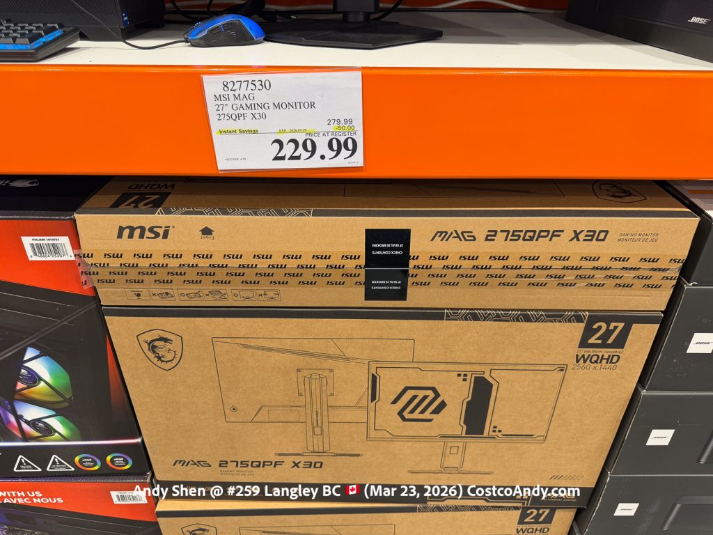 MSI MAG 27 GAMING MONITOR 275QPF X30