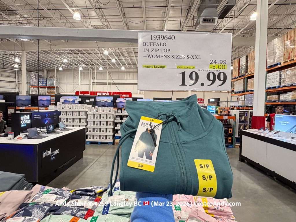 BUFFALO 1/4 ZIP TOP +WOMENS SIZES S-XXL