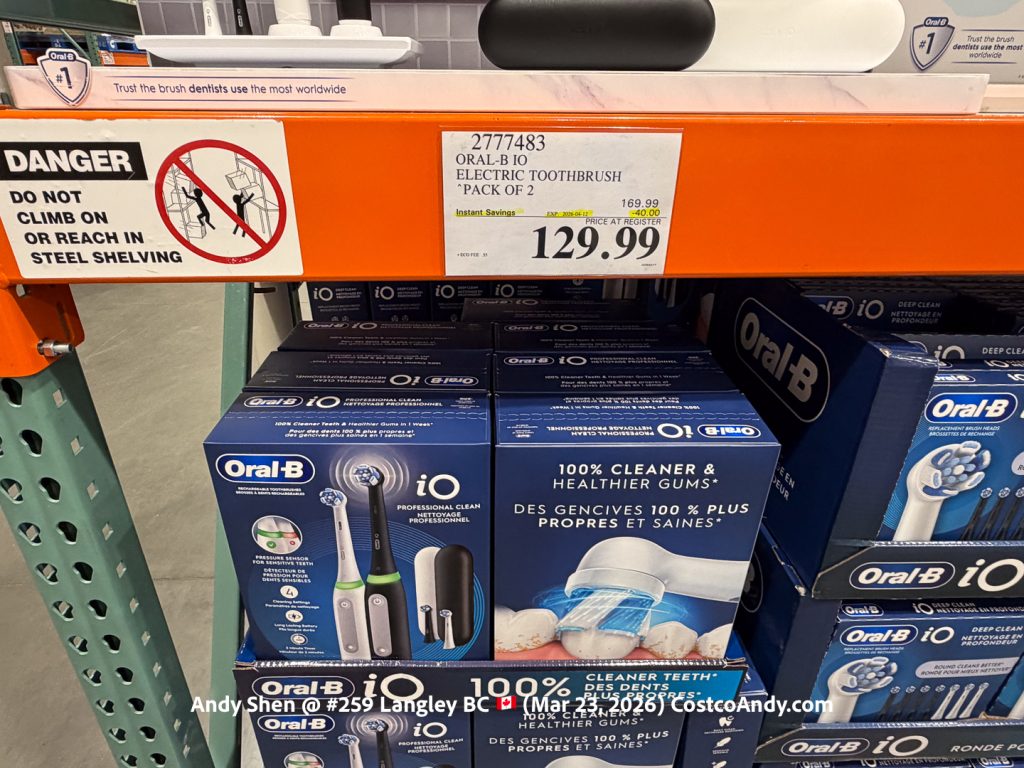 ORAL-B IO ELECTRIC TOOTHBRUSH PACK OF 2