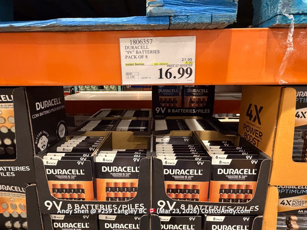 DURACELL 9V BATTERIES PACK OF *