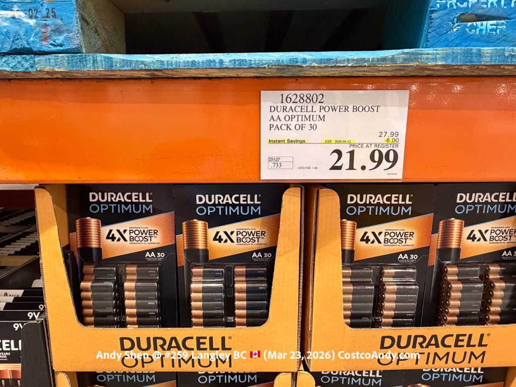 DURACELL POWER BOOST AA OPTIMUM PACK OF 30