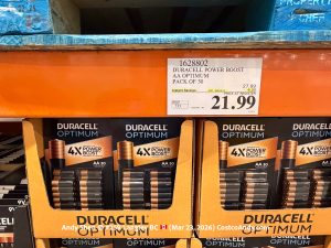 DURACELL POWER BOOST AA OPTIMUM PACK OF 30