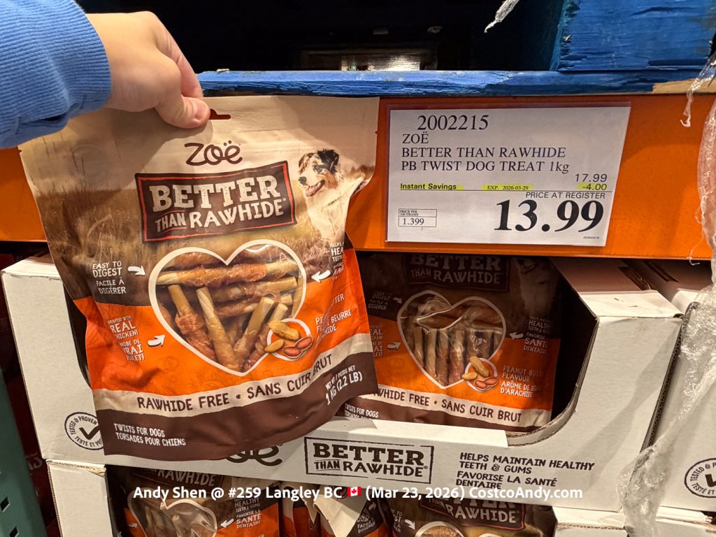 ZOE BETTER THAN RAWHIDE PB TWIST DOG TREAT 1KG