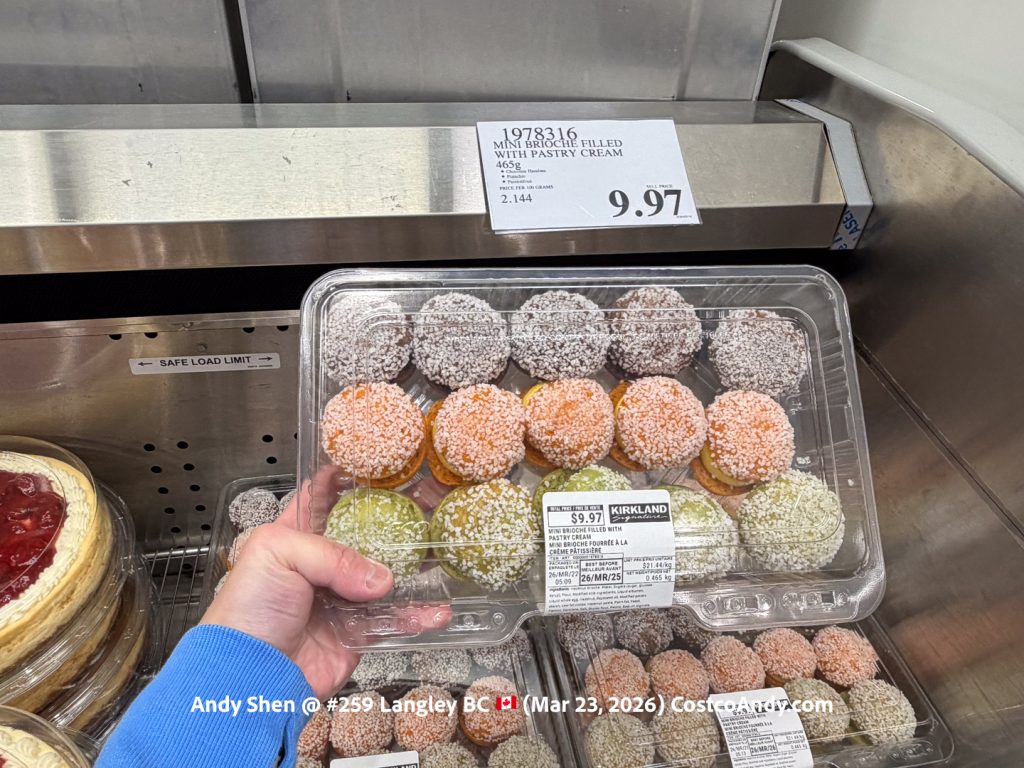 MINI BRIOCHE FILLED WITH PASTRY CREAM 465G