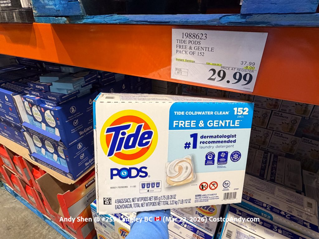TIDE PODS & FREE GENTLE PACK OF 152