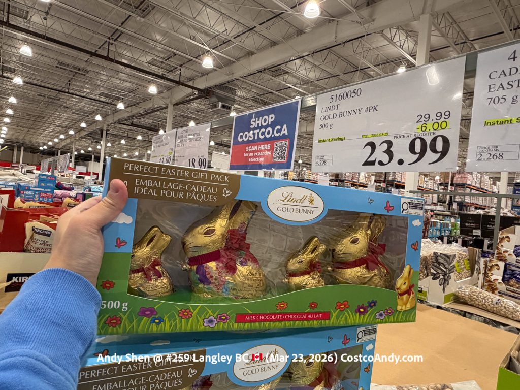 LINDT GOLD BUNNY 4PK 500G