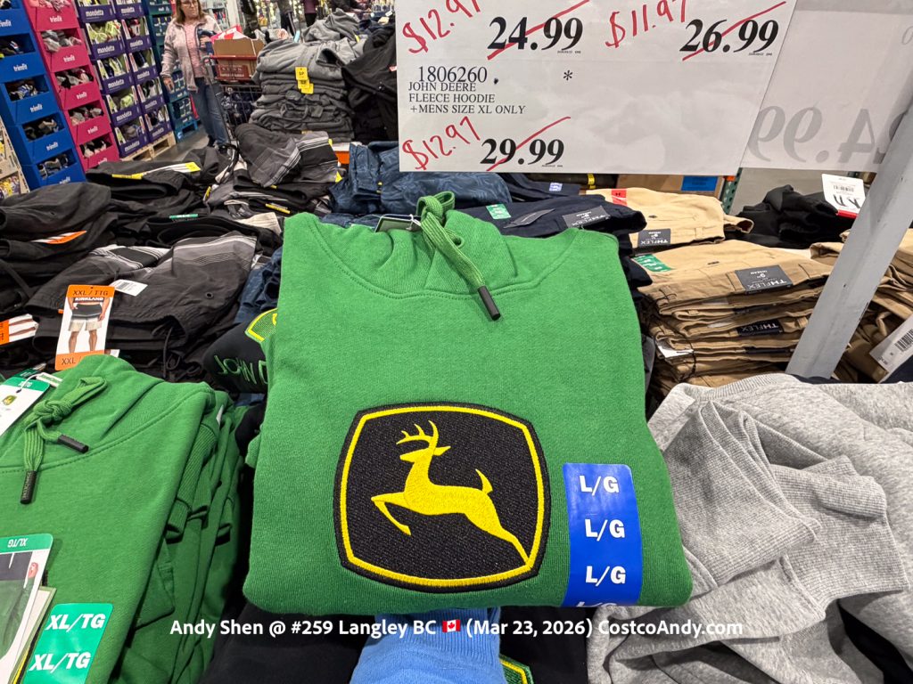 JOHN DEERE FLEECE HOODIE + MENS SIZES S-XL