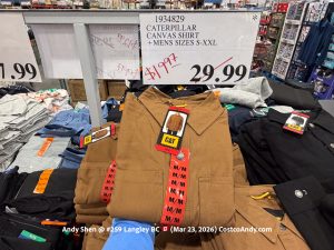 CATERPILLAR CANVAS SHIRT +MENS SIZES S-XXL
