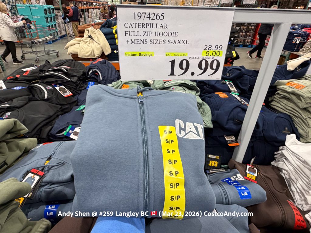 CATERPILLAR FULL ZIP HOODIE +MENS SIZES S-XXXL